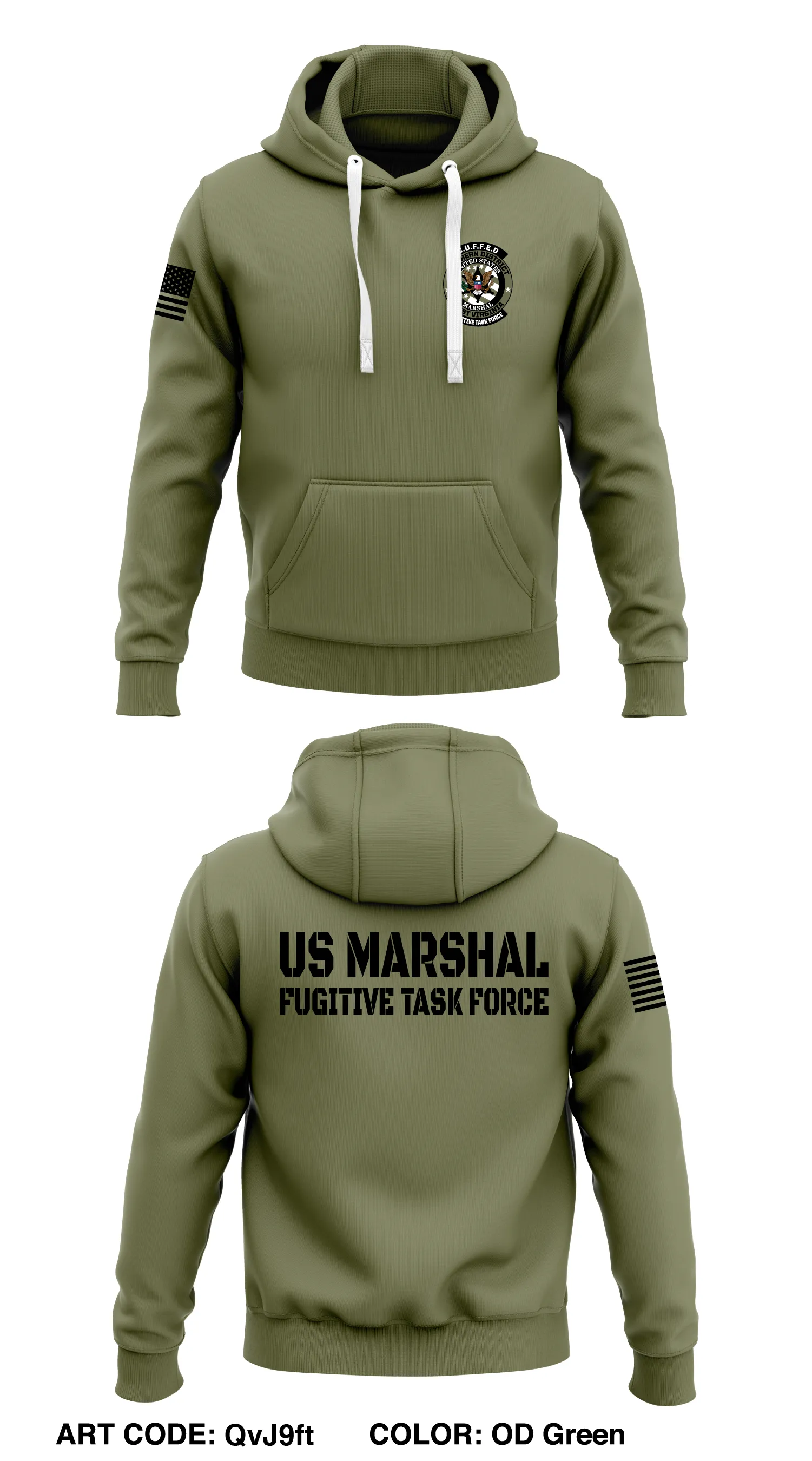 USMS CUFFED  Core Men's Hooded Performance Sweatshirt - QvJ9ft