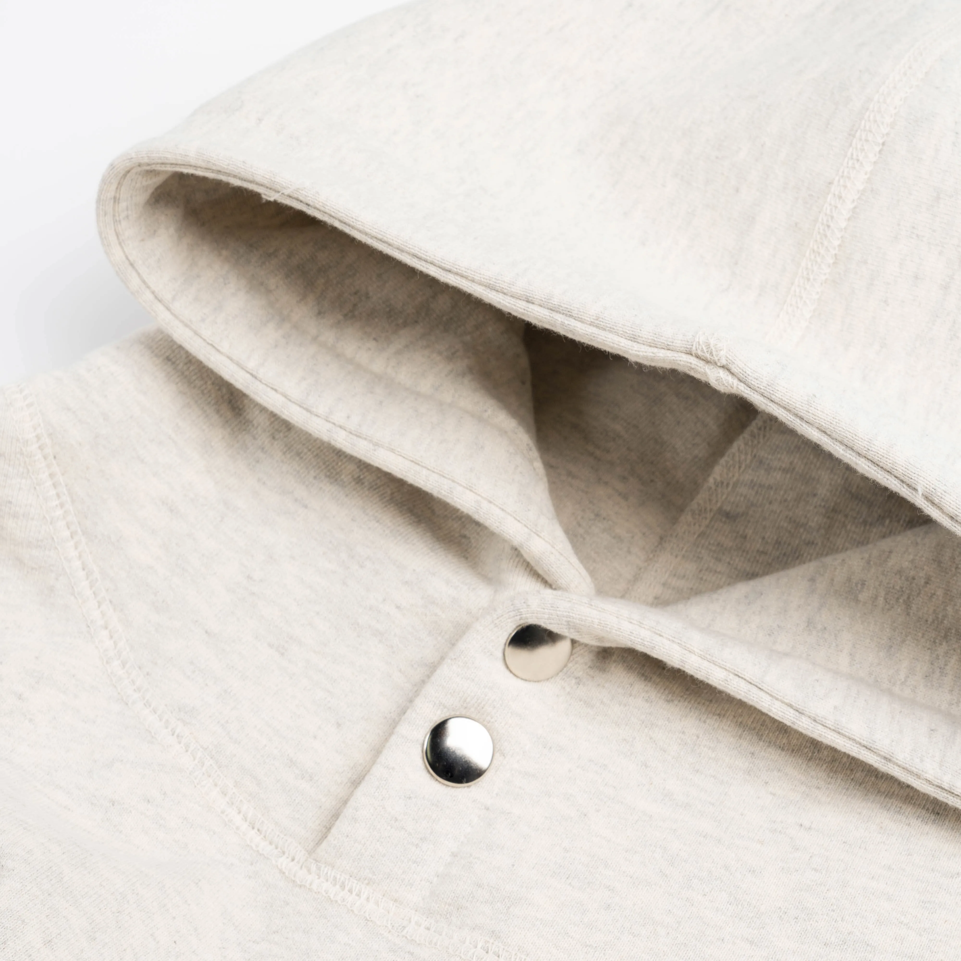 Varsity Snap Hoodie Ash