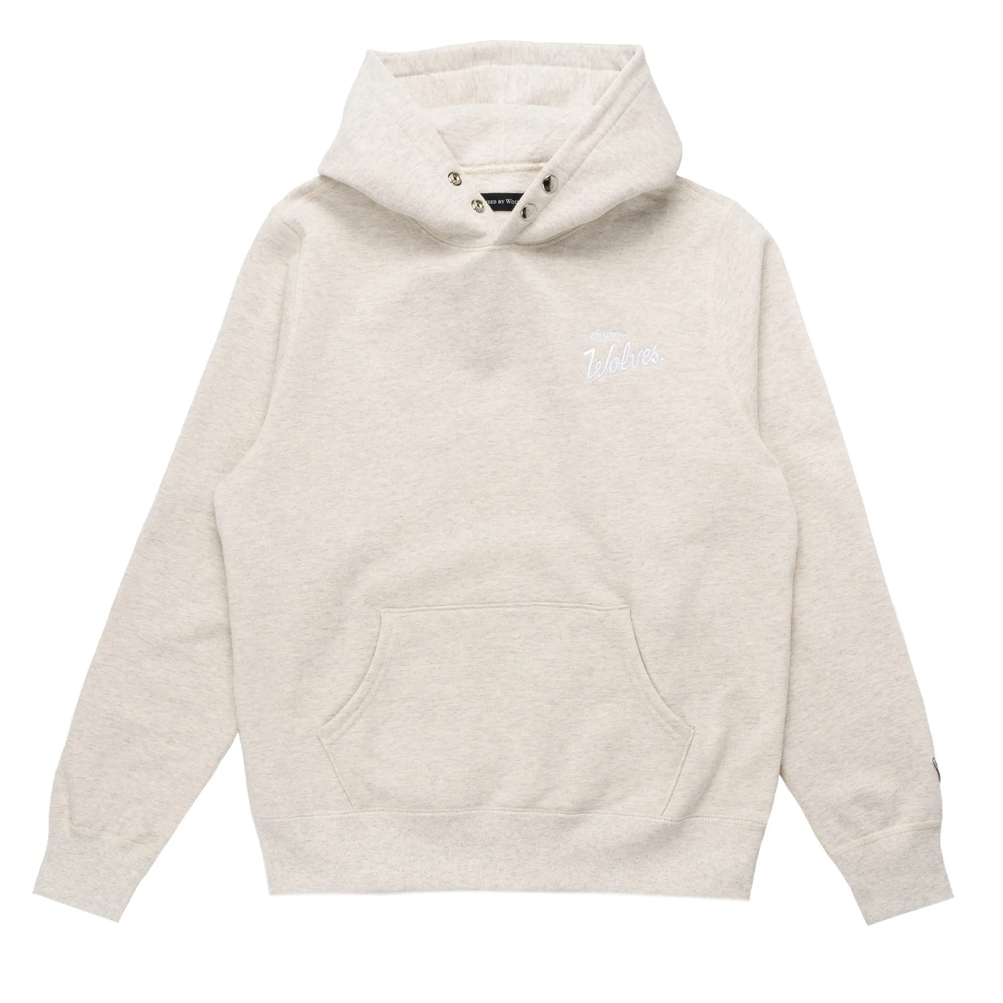 Varsity Snap Hoodie Ash
