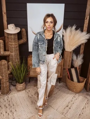 Vintage Denim Oversized Jacket