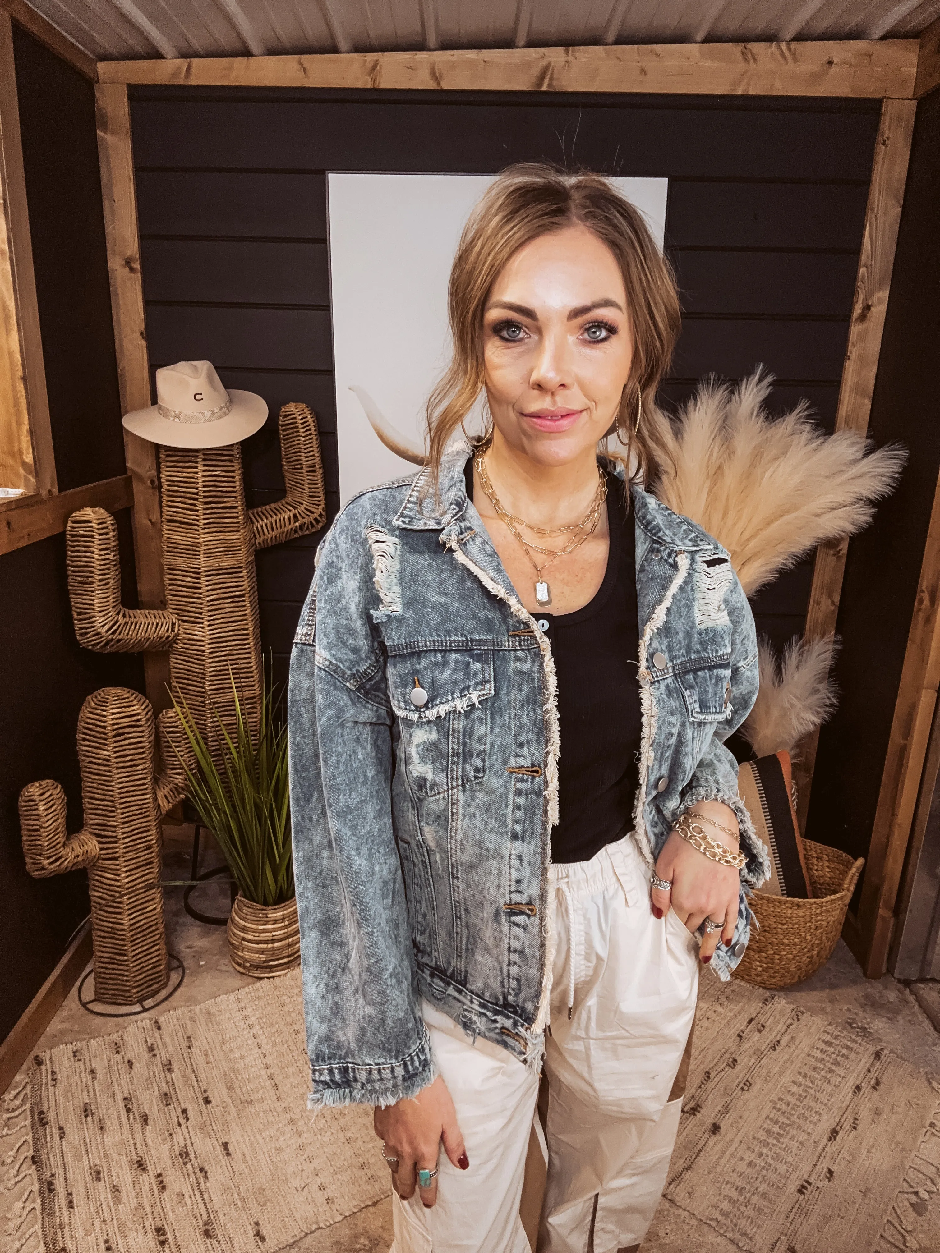 Vintage Denim Oversized Jacket