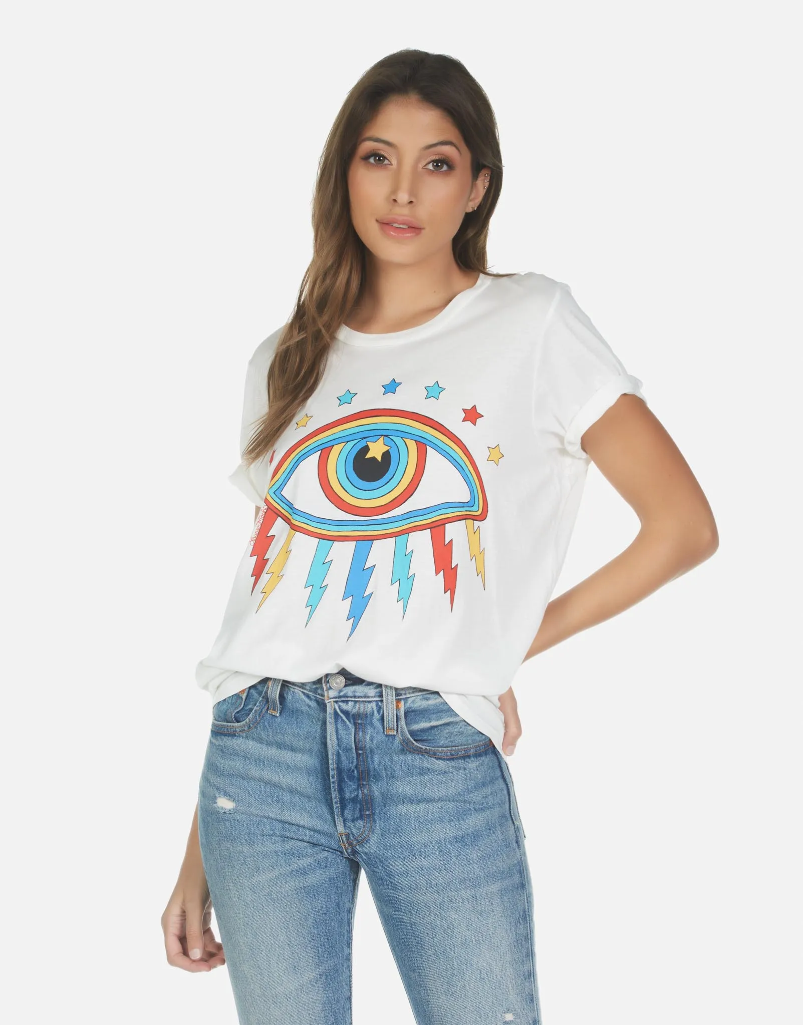 Wolf Rainbow Lightning Eye