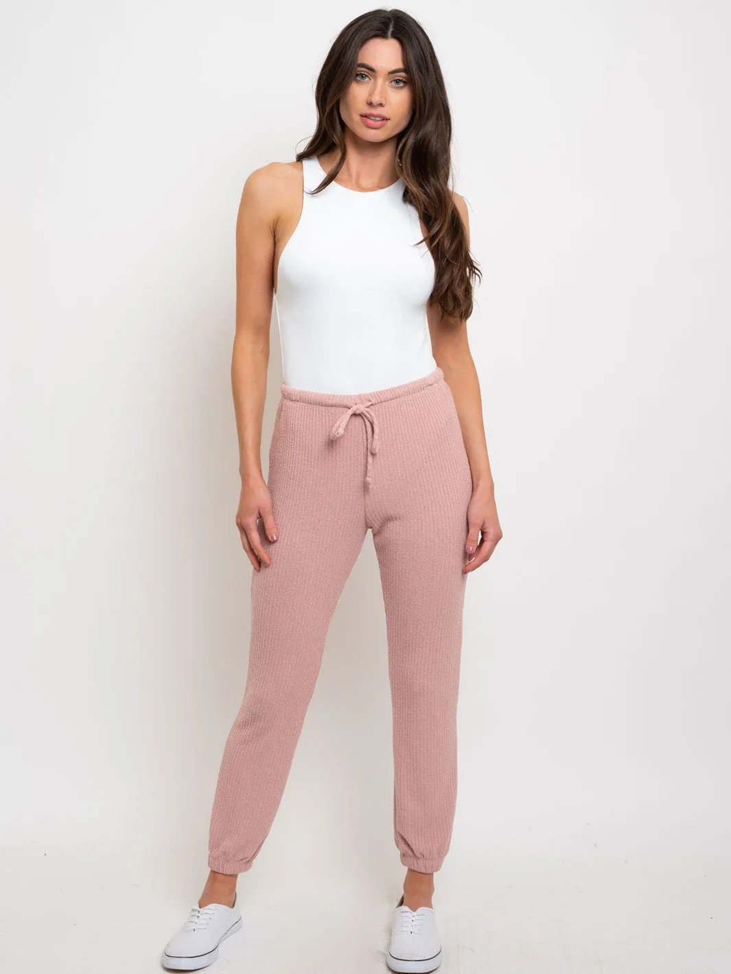 WOMEN'S BOUCLE MAUVE PANTS