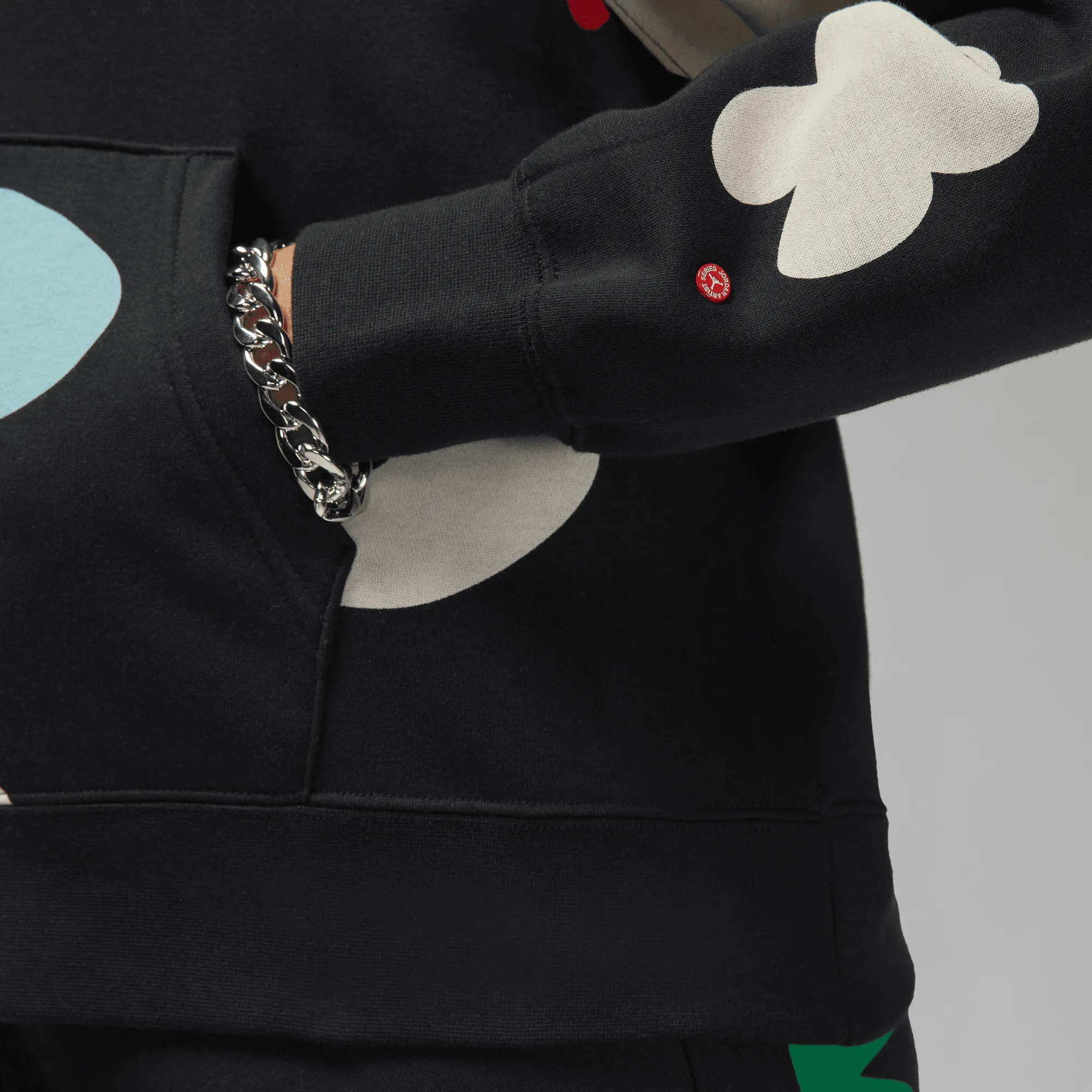 Womens Jordan Artist Series x Mia Lee Fleece Hoodie 'Black'