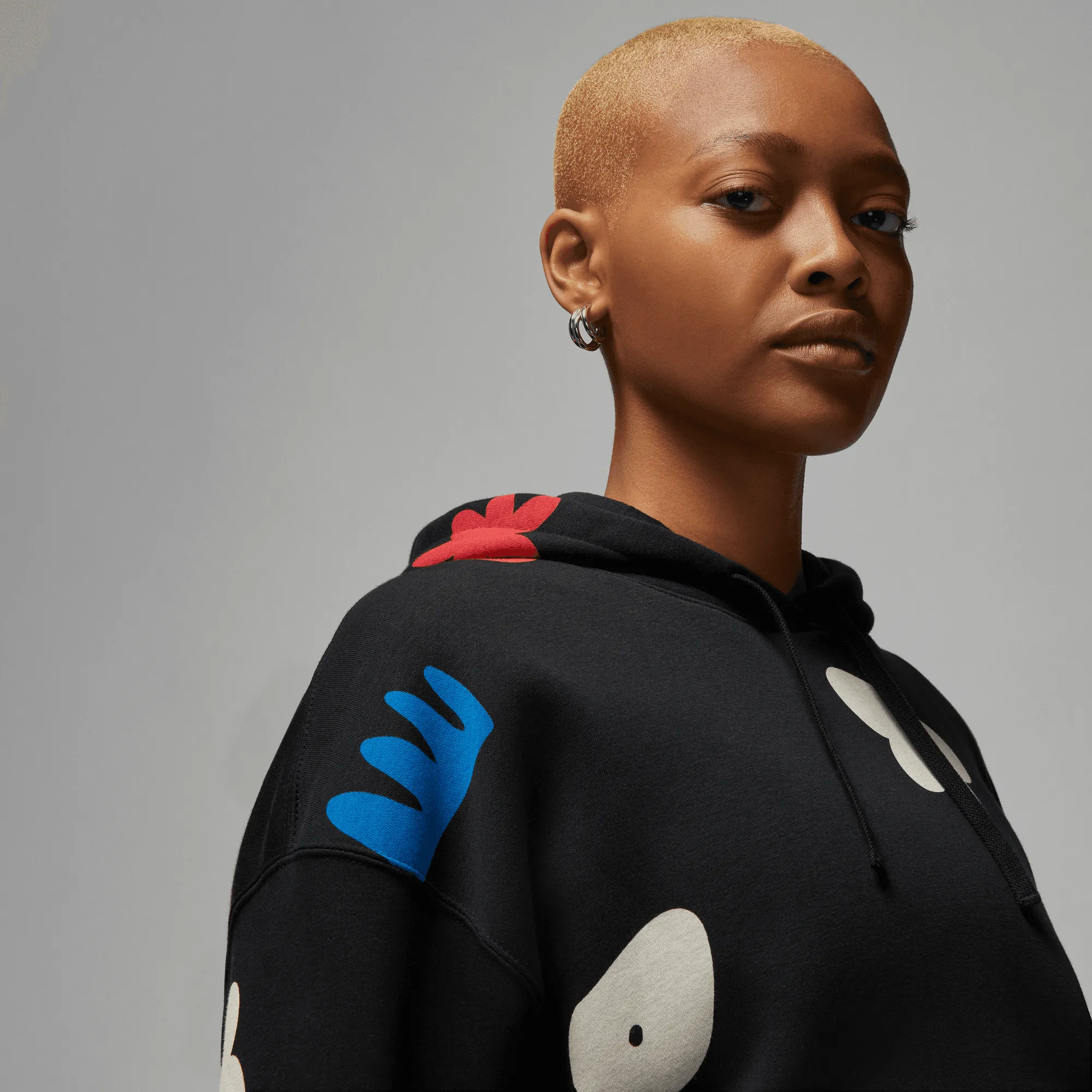 Womens Jordan Artist Series x Mia Lee Fleece Hoodie 'Black'