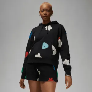 Womens Jordan Artist Series x Mia Lee Fleece Hoodie 'Black'