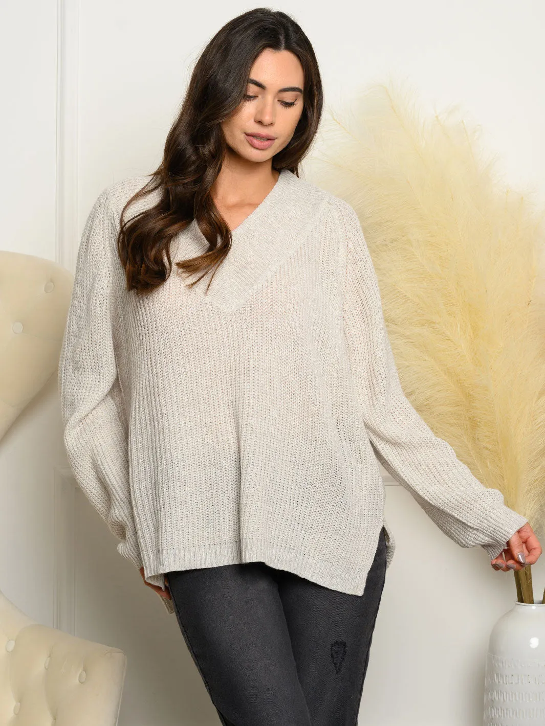 WOMEN'S LONG SLEEVE SWEATER