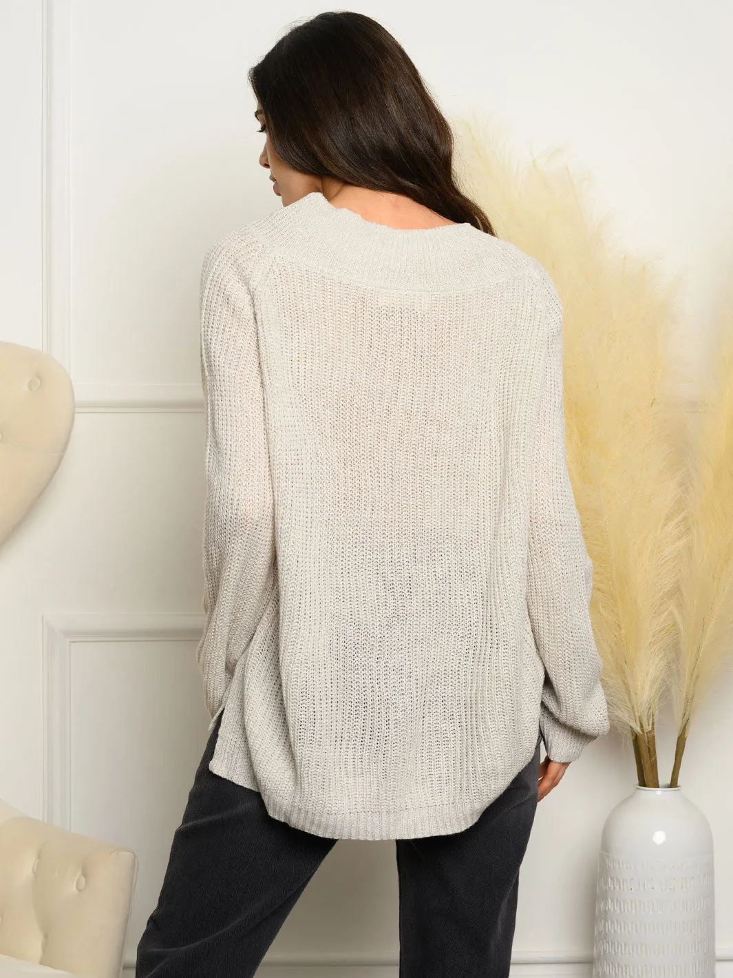 WOMEN'S LONG SLEEVE SWEATER