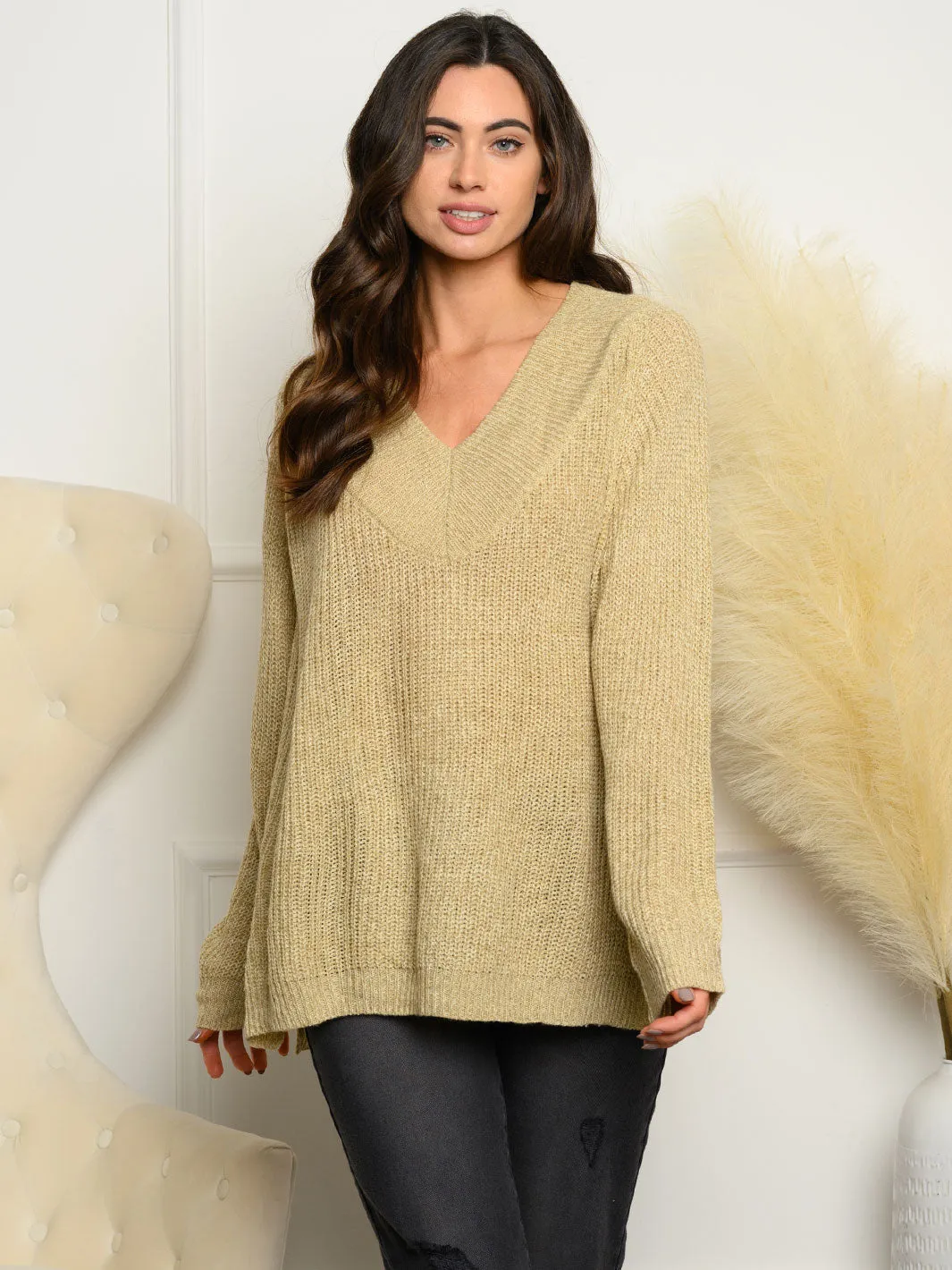 WOMEN'S LONG SLEEVE SWEATER