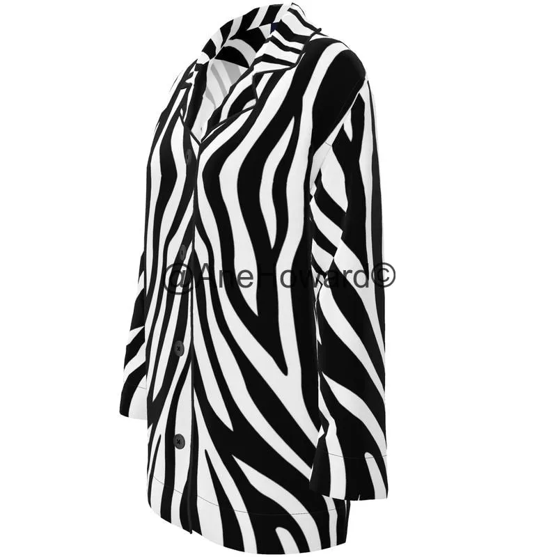 Women's Luxury Loungewear Shirt Zebra