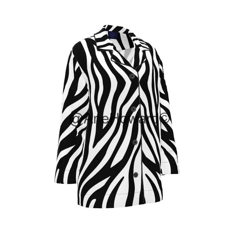 Women's Luxury Loungewear Shirt Zebra