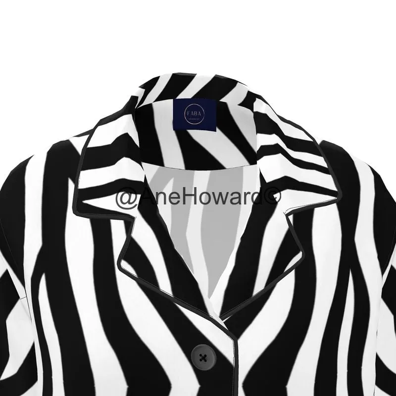 Women's Luxury Loungewear Shirt Zebra