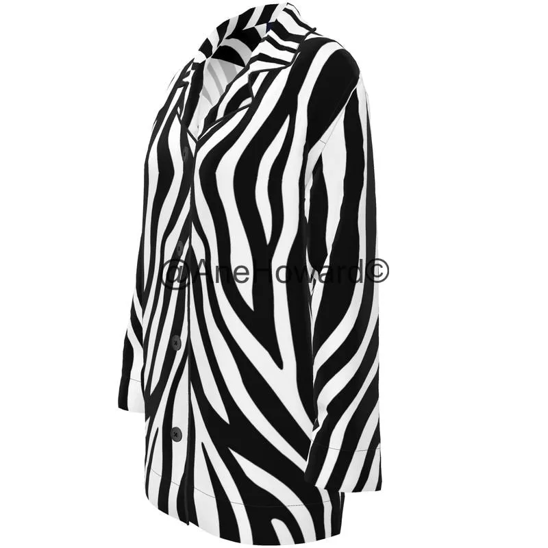 Women's Luxury Loungewear Shirt Zebra