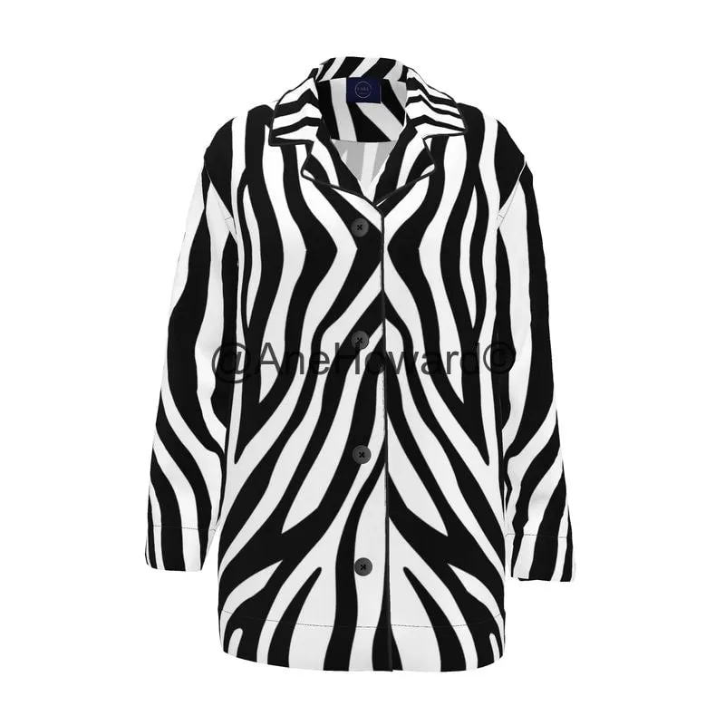 Women's Luxury Loungewear Shirt Zebra