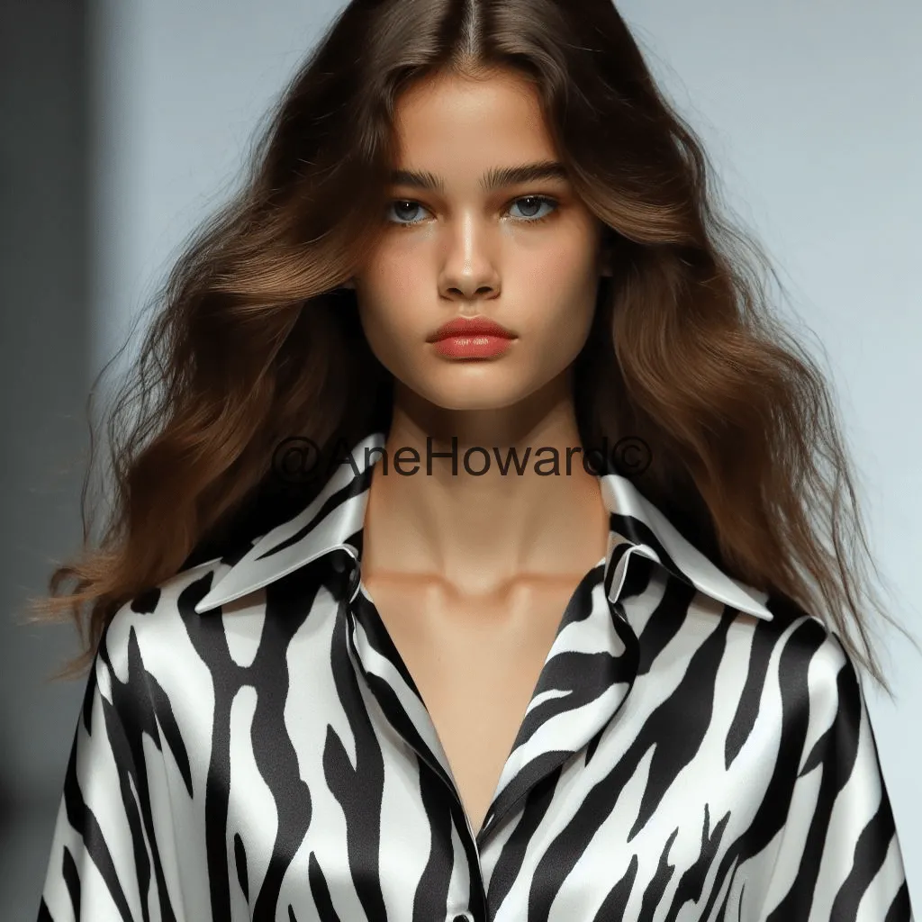 Women's Luxury Loungewear Shirt Zebra