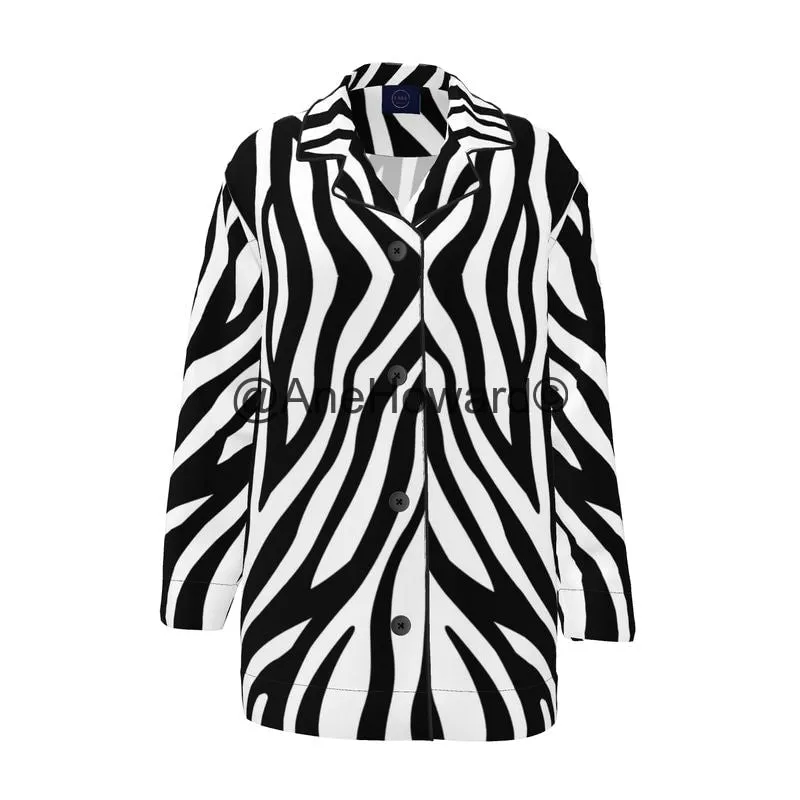 Women's Luxury Loungewear Shirt Zebra