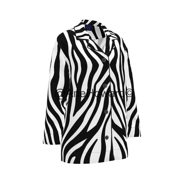 Women's Luxury Loungewear Shirt Zebra