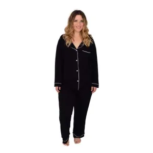 WOMEN'S PAJAMA SET IN MIDNIGHT WITH CLOUD TRIM