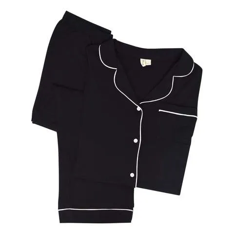 WOMEN'S PAJAMA SET IN MIDNIGHT WITH CLOUD TRIM