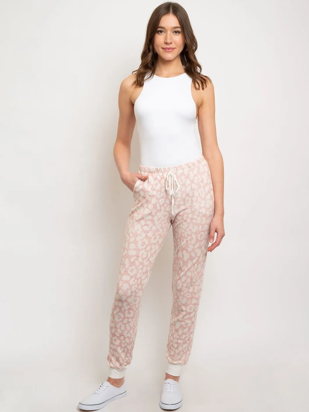 WOMEN'S PINK FRON TIE PANTS