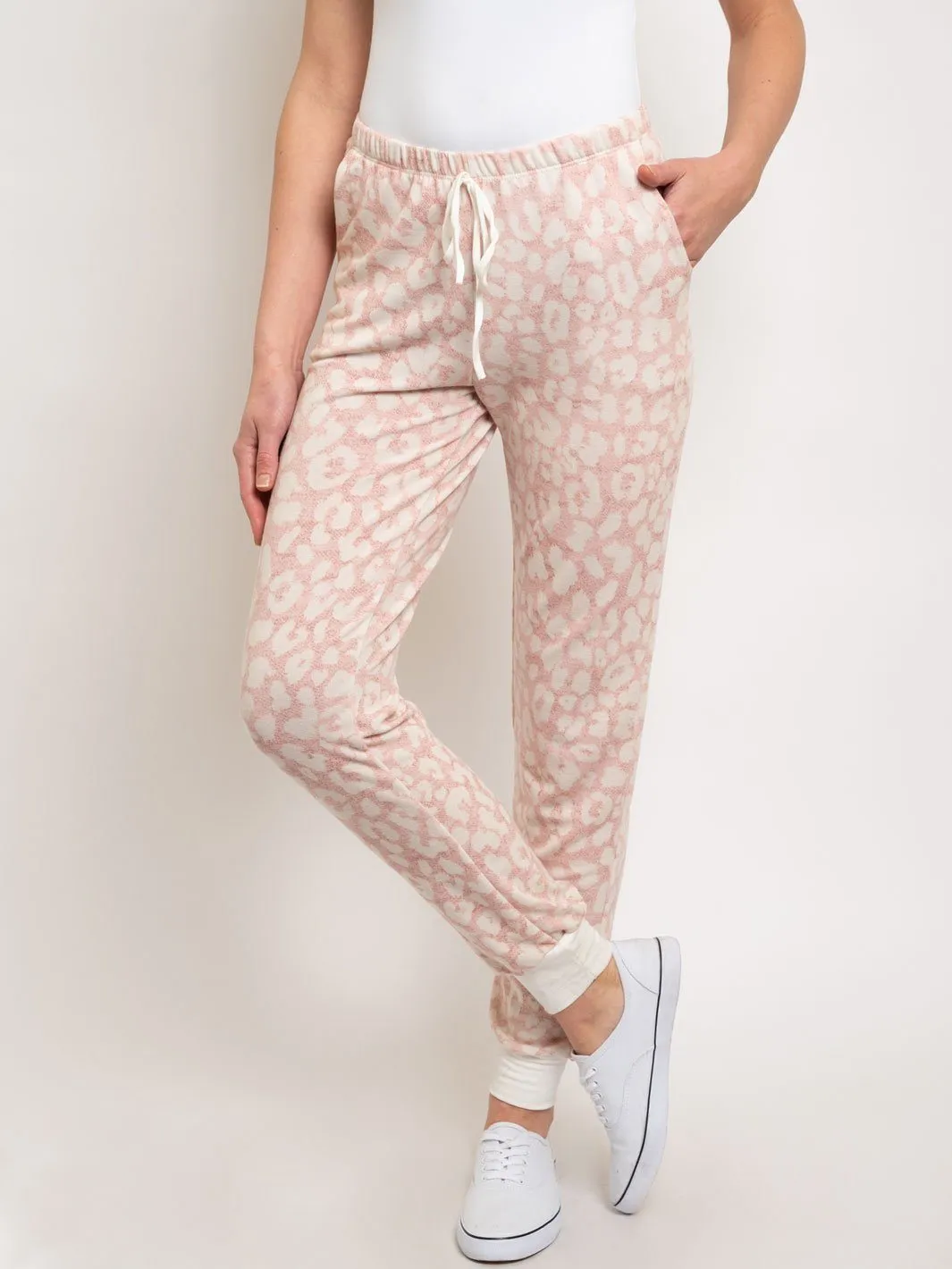 WOMEN'S PINK FRON TIE PANTS