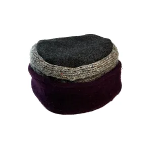 Women's Purple & Grey Hat - 17 | One Size