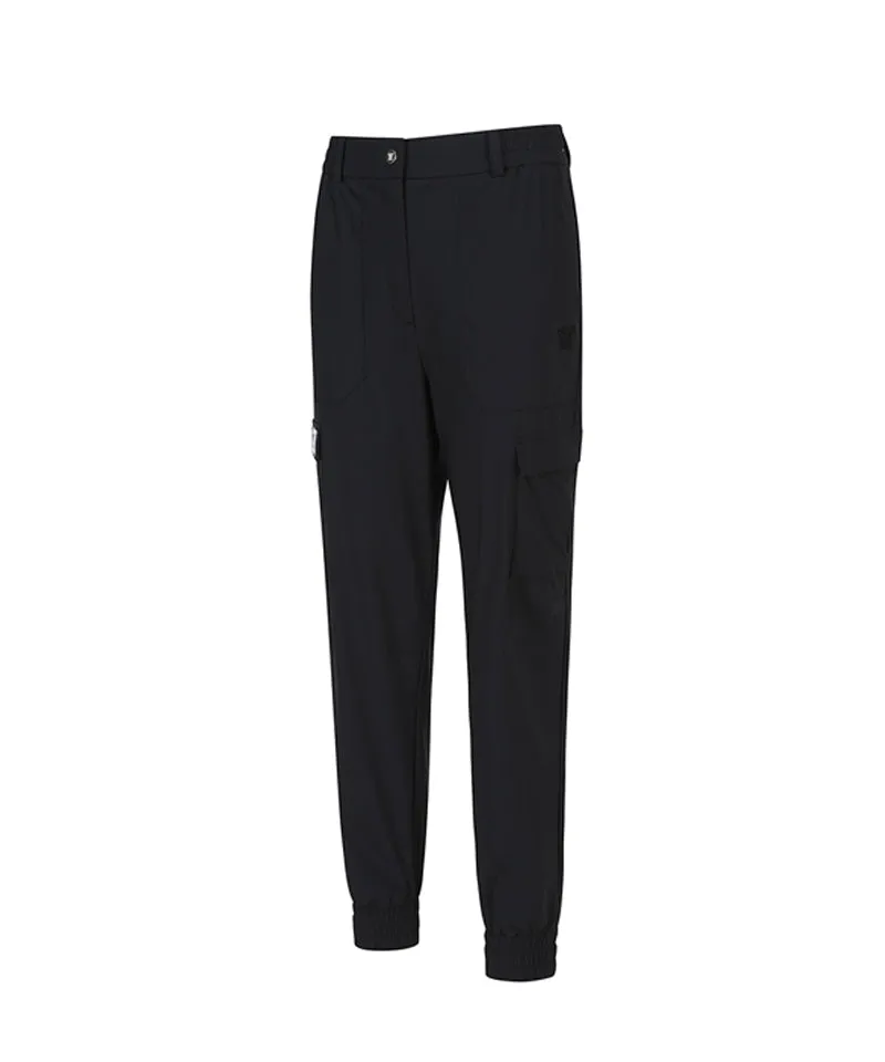 Women's Tricot Cargo Jogger L/PT - Black
