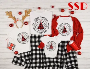 Youth/Toddler matching Christmas Buffalo Plaid Tree Transfer