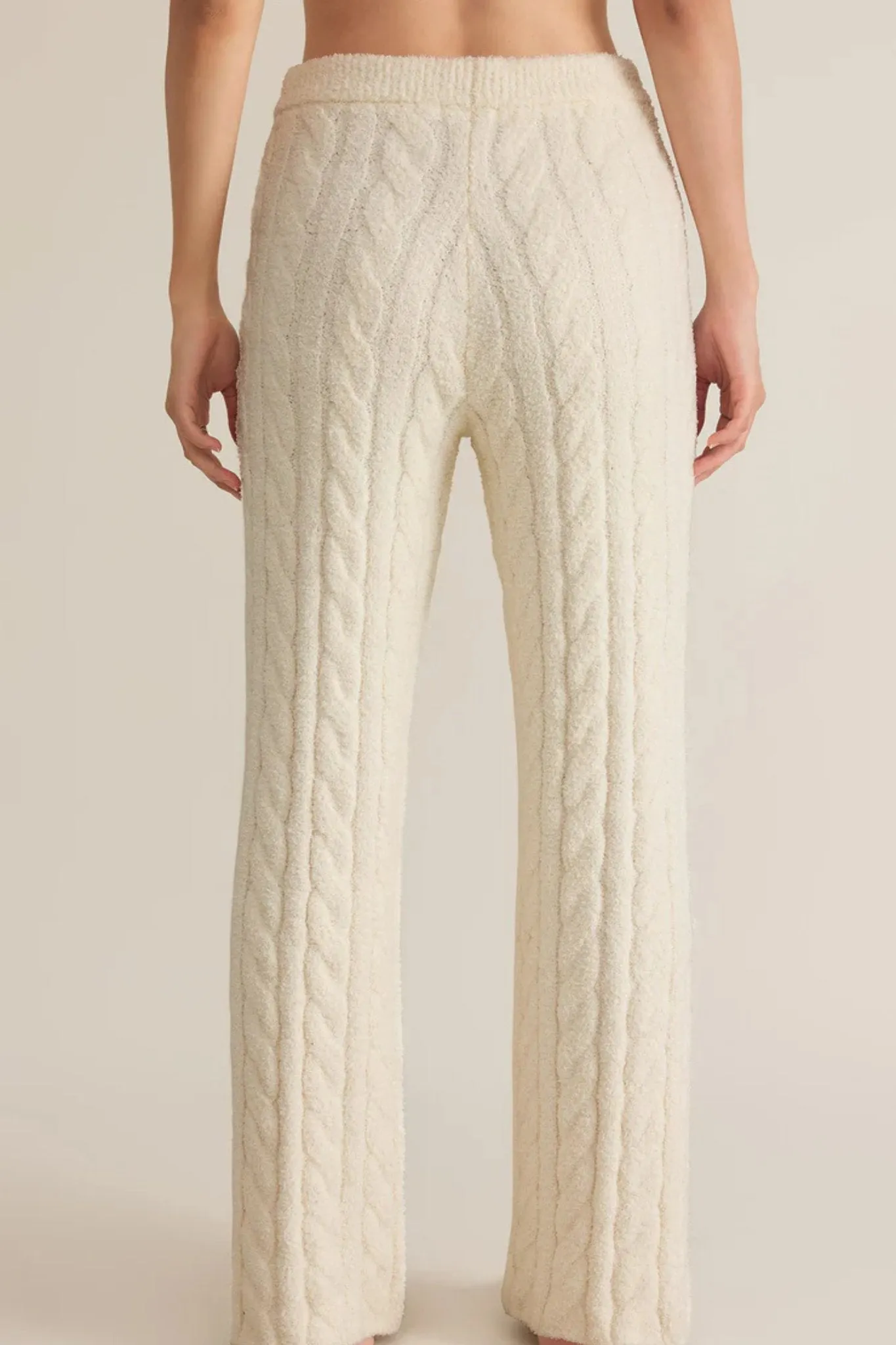 Z Supply: Paige Cable Knit Pant in Sea Salt