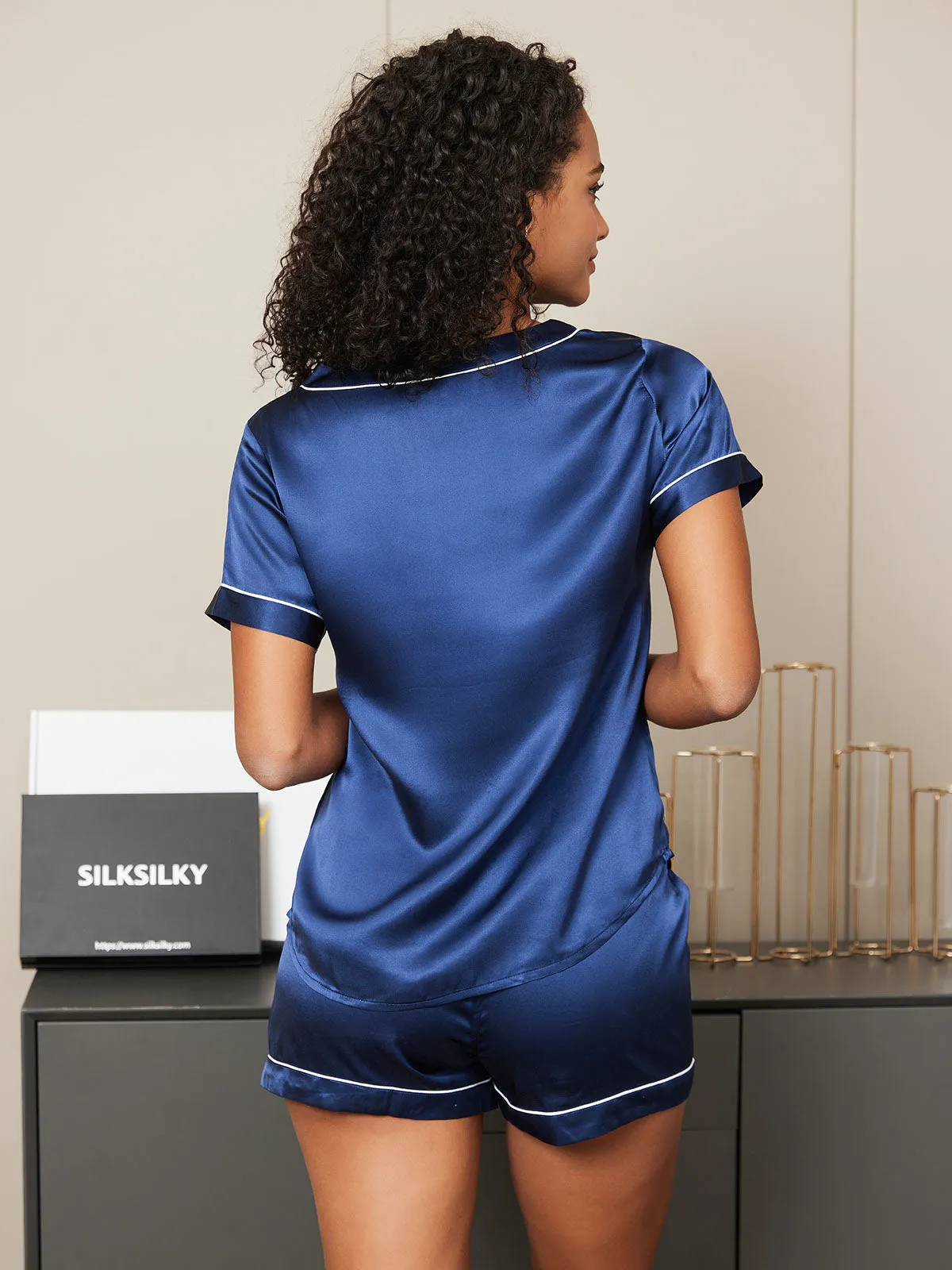 Zuivere Zijde Pyjama Set